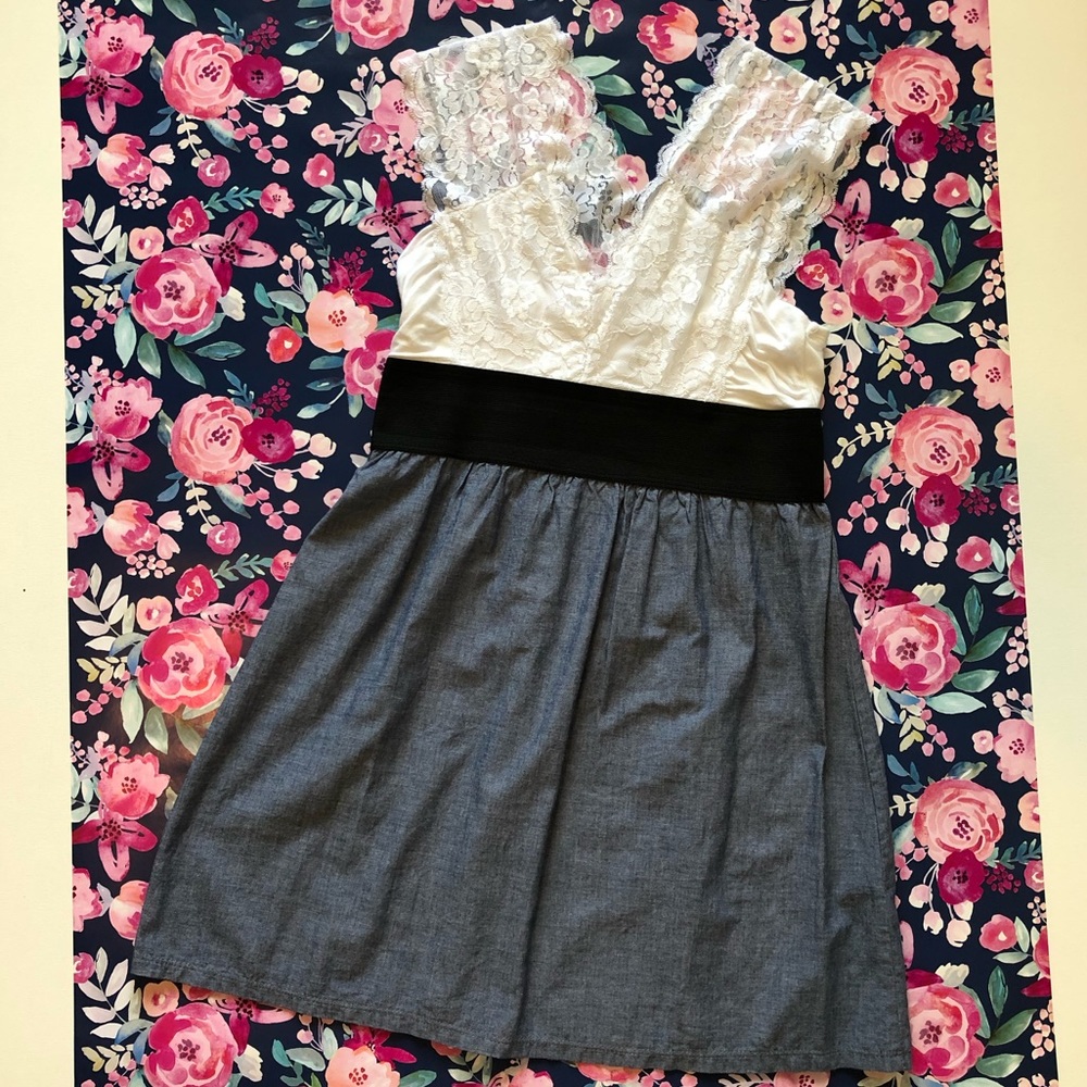 Lace Top Summer Dress (Jrs Lg)